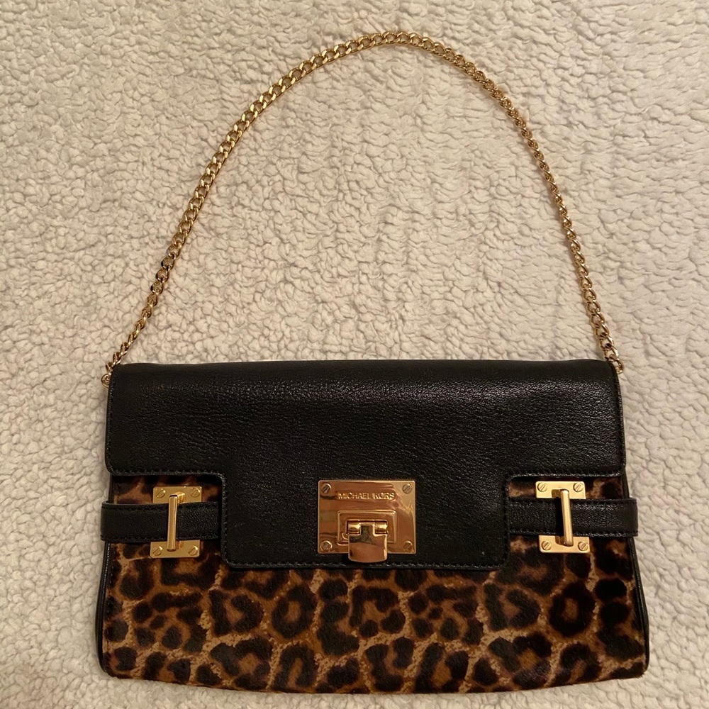 Micheal Kors leopard shoulder bag